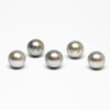 Round Tahiti cultured pearl, 10,5-11mm, A quality, Light colour