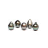 Semi baroque tahiti cultured pearls, Dark, 11-12mm, AB quality