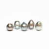 Semi baroque Tahiti pearls in light colour, 12-13 mm, AB quality