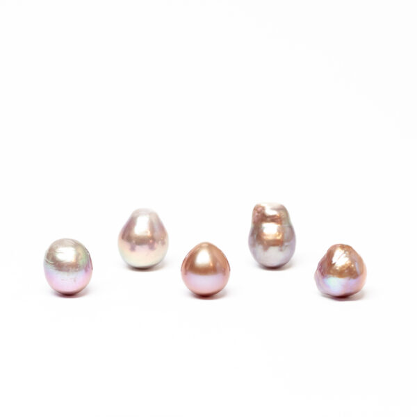 Freshwater pearls, purple, Baroque Drop Shape, AB quality, 12-13mm,