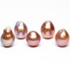 Cultured Freshwater pearls, Natural purple colour, Baroque Drop shape, 12-13mm, AB quality