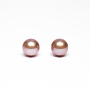 Freshwater pearls, Pair, Round shape, 11-11,5mm, BC quality